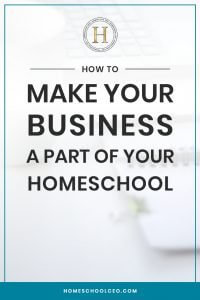 Make your business a part of your homeschool pin