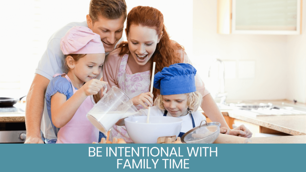 Family baking in the kitchen