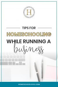 Tips for homeschooling while running a business