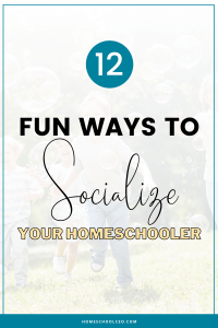 12 Fun Ways to Socialize Your Homeschooler pin