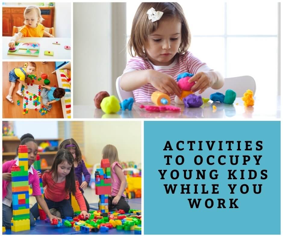 Kids playing with blocks